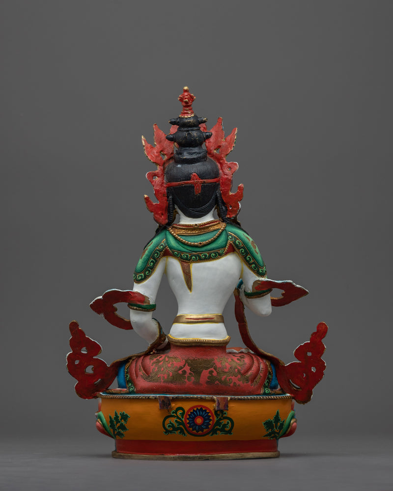 Vajrasattva White Figurine | Embrace the Purity of Divine Transformation