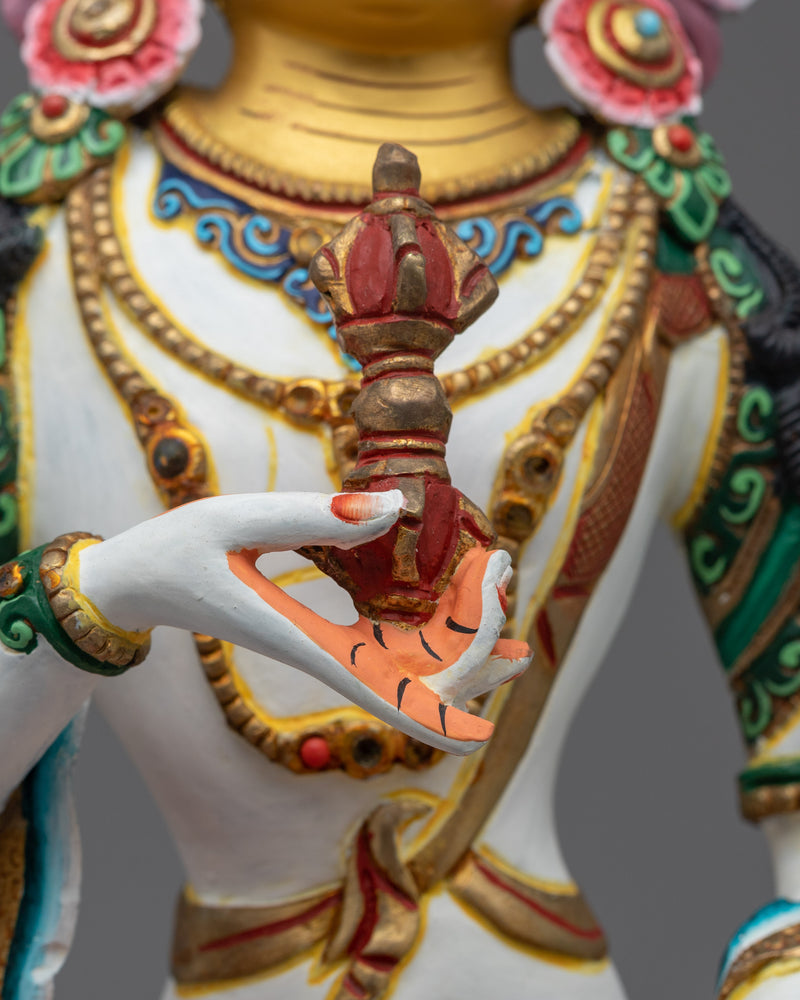 Vajrasattva White Figurine | Embrace the Purity of Divine Transformation