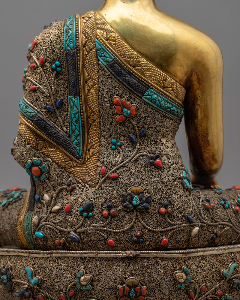 Antique Shakyamuni Buddha Figurine | Embark on a Journey of Timeless Wisdom and Compassion