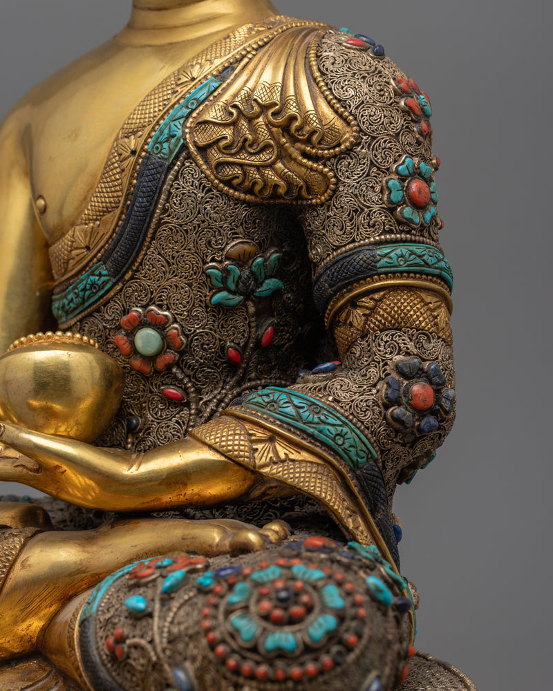 Antique Shakyamuni Buddha Figurine | Embark on a Journey of Timeless Wisdom and Compassion