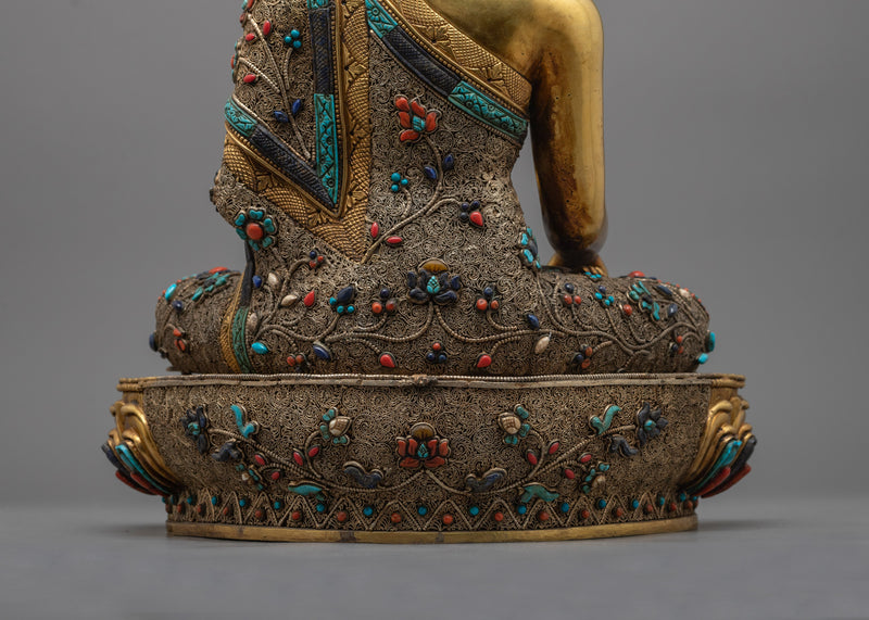 Antique Shakyamuni Buddha Figurine | Embark on a Journey of Timeless Wisdom and Compassion