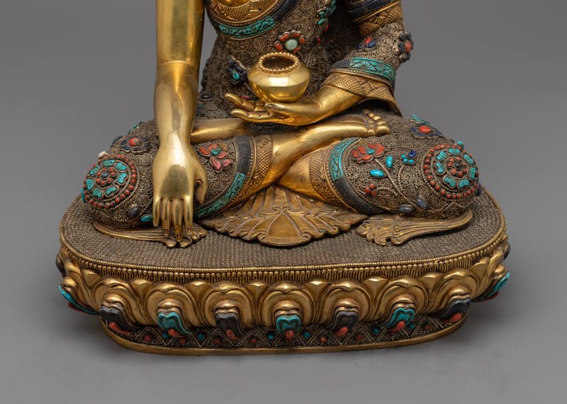 Antique Shakyamuni Buddha Figurine | Embark on a Journey of Timeless Wisdom and Compassion