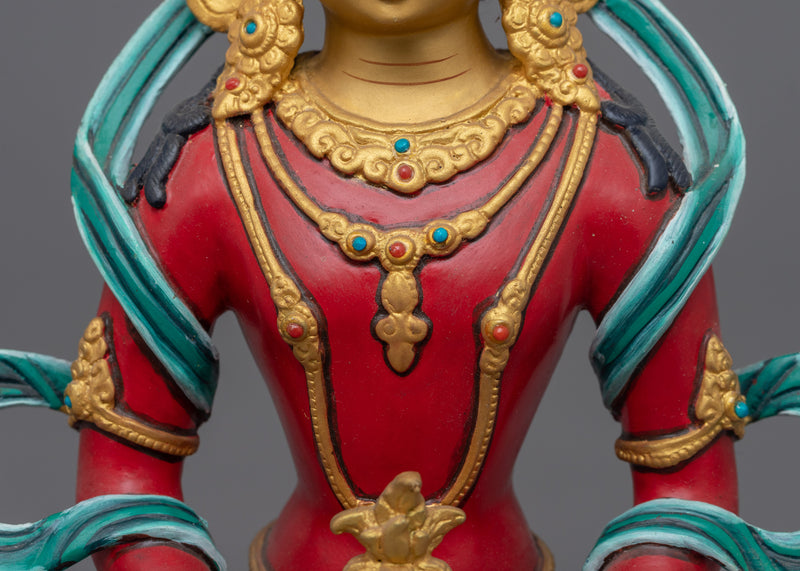 Red Amitayus Figurine | Embrace the Essence of Longevity and Vitality