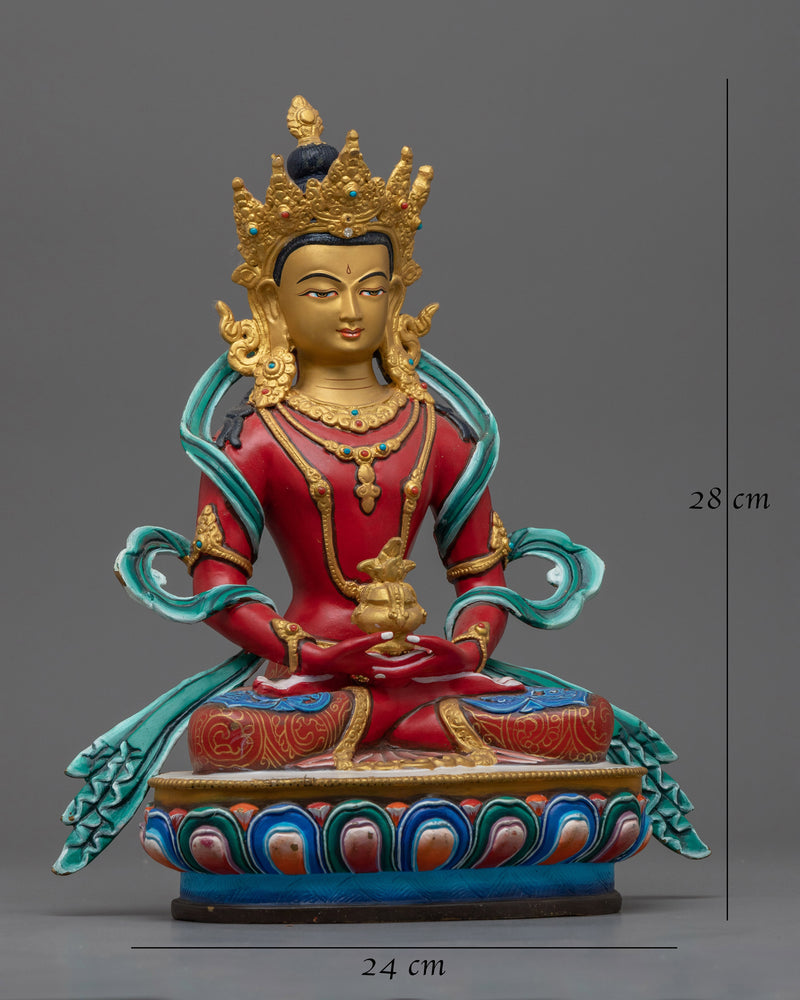 Red Amitayus Figurine | Embrace the Essence of Longevity and Vitality