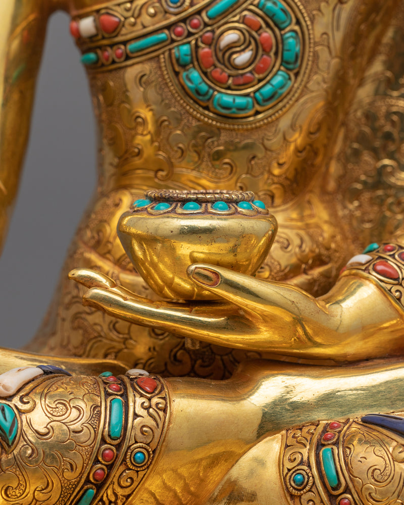 Gold Gilded Shakyamuni Buddha Figurine | Radiate the Light of Spiritual Enlightenment