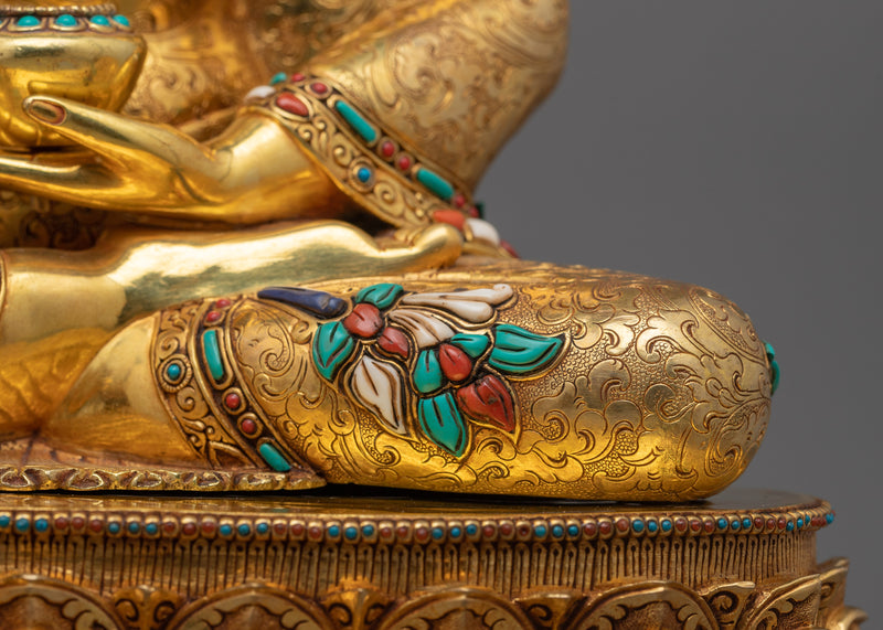 Gold Gilded Shakyamuni Buddha Figurine | Radiate the Light of Spiritual Enlightenment