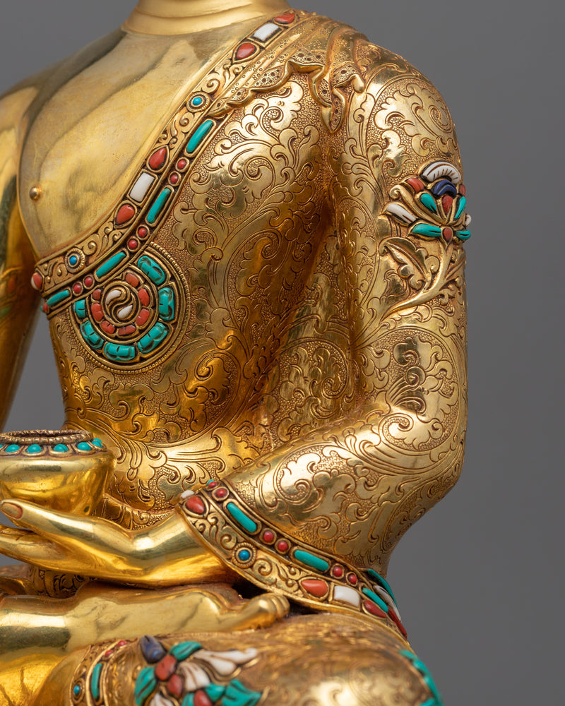 Gold Gilded Shakyamuni Buddha Figurine | Radiate the Light of Spiritual Enlightenment