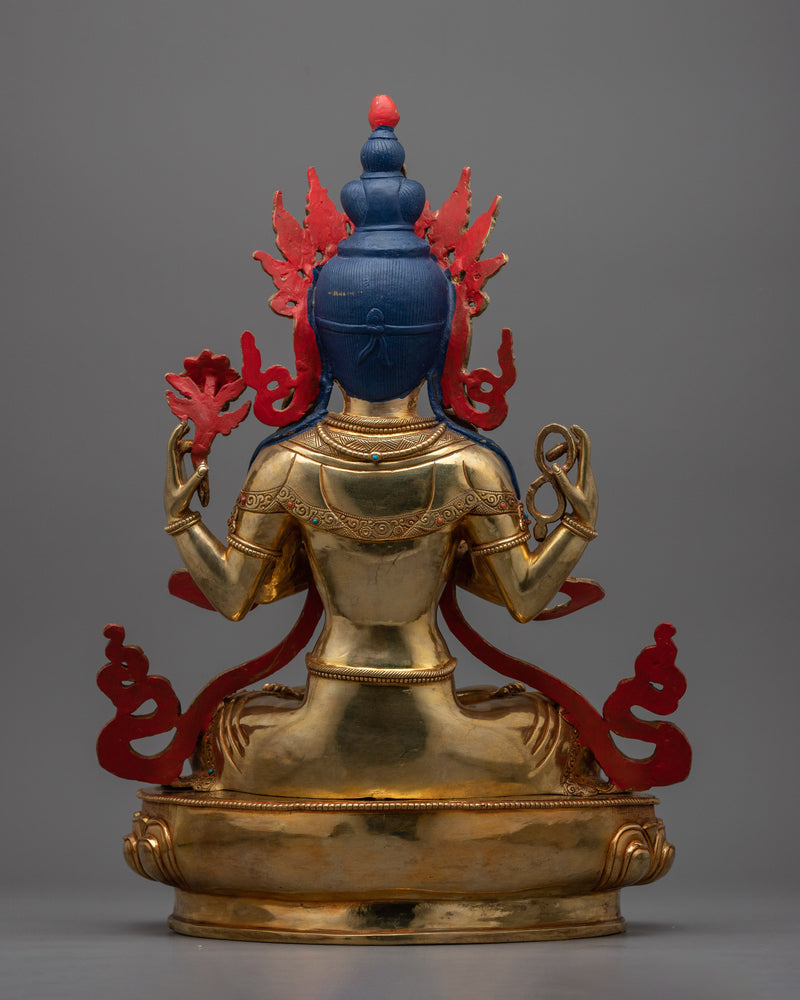 Compassion Chenrezig Deity Figurine | Embrace the Divine Compassion