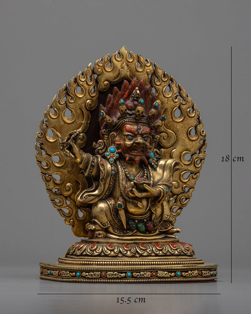 Mahakala Bernagchen Antique Figurine | Radiate the Power of Protection