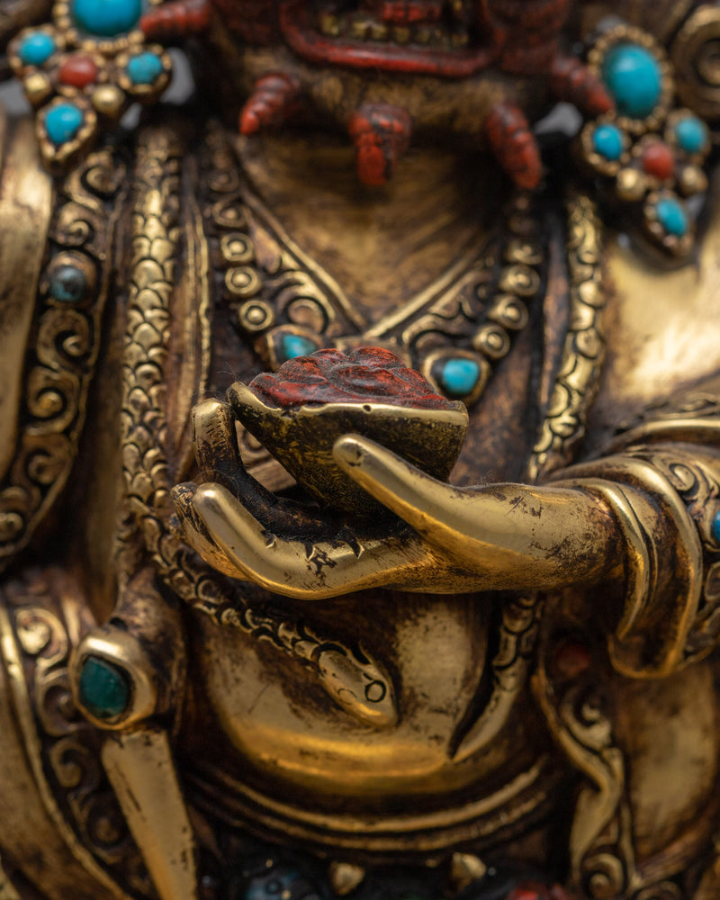 Mahakala Bernagchen Antique Figurine | Radiate the Power of Protection