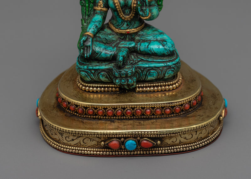 Green Tara Stone Figure | Experience Divine Tranquility and Compassion