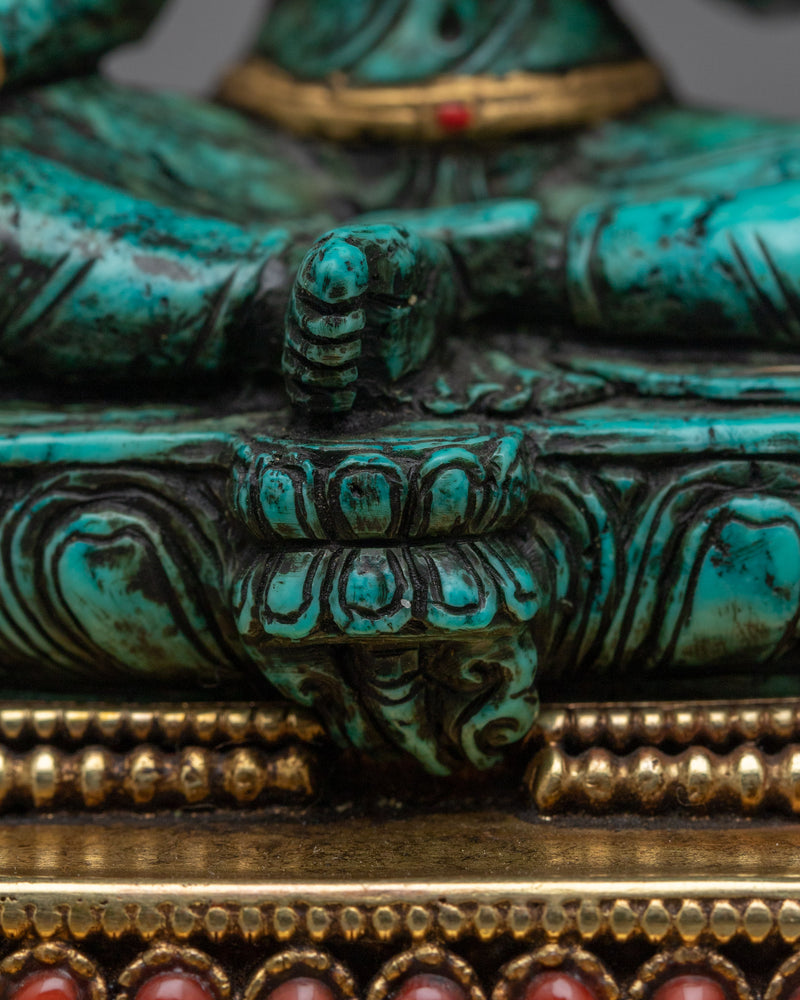 Green Tara Stone Figure | Experience Divine Tranquility and Compassion