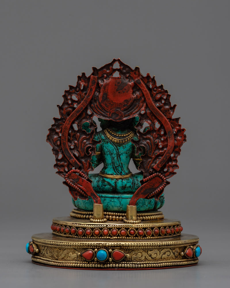 Green Tara Stone Figure | Experience Divine Tranquility and Compassion