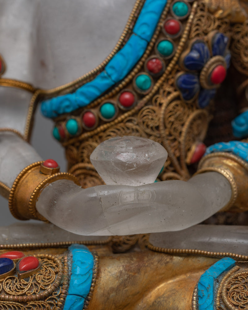 Amitabha Buddha Crystal Figure | Bask in the Radiant Light of Enlightenment