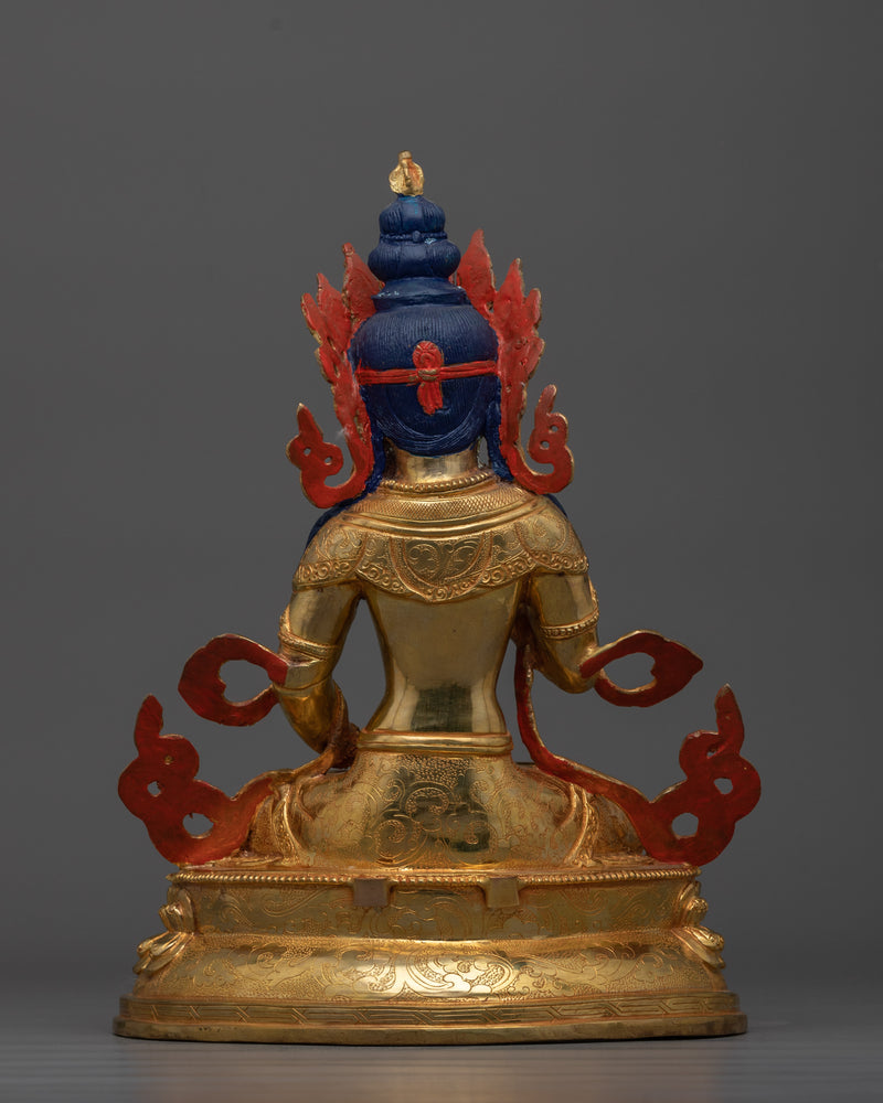 Vajrasattva 24K Gold Gilded Statue | Purify Your Mind and Spirit