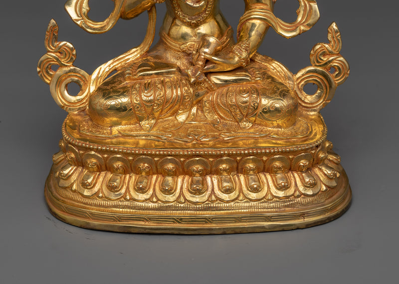 Vajrasattva 24K Gold Gilded Statue | Purify Your Mind and Spirit