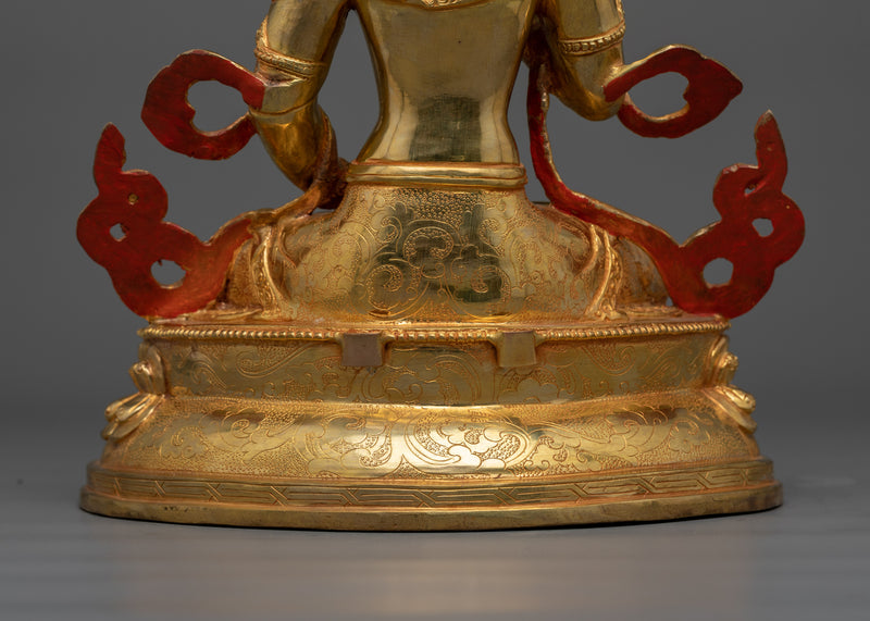 Vajrasattva 24K Gold Gilded Statue | Purify Your Mind and Spirit