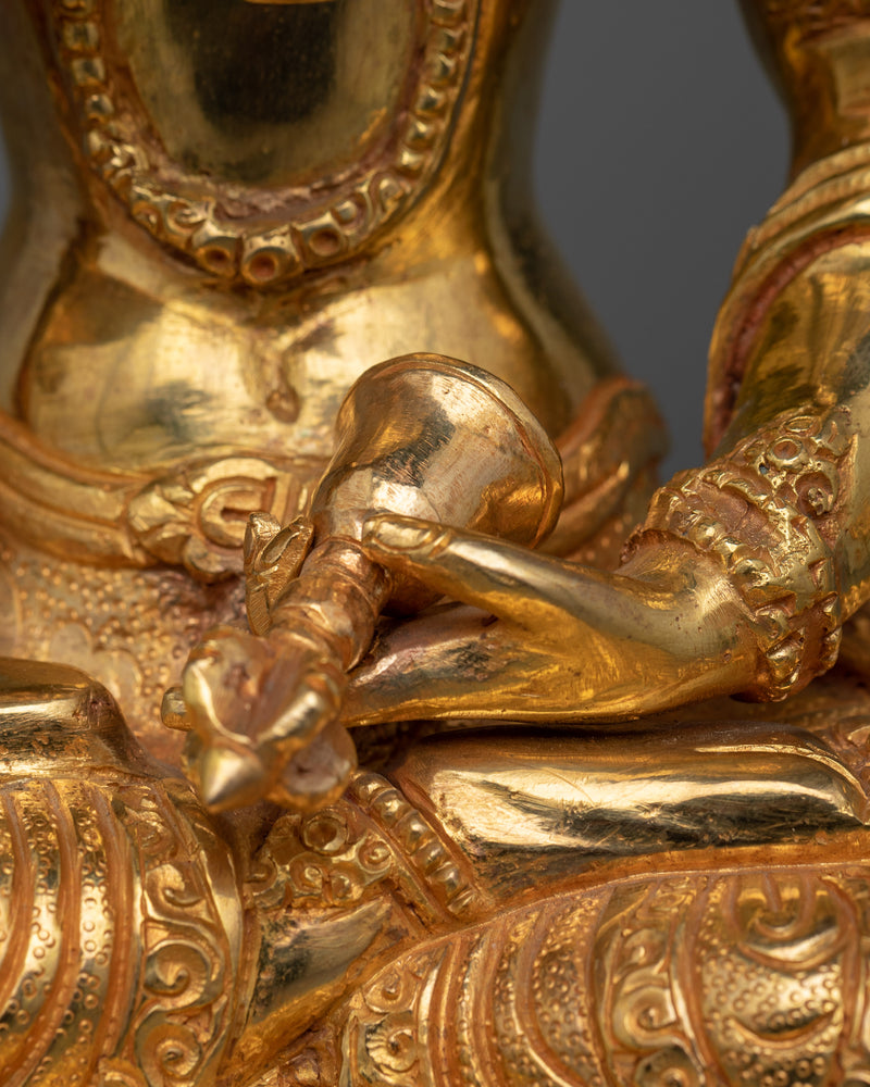 Vajrasattva 24K Gold Gilded Statue | Purify Your Mind and Spirit