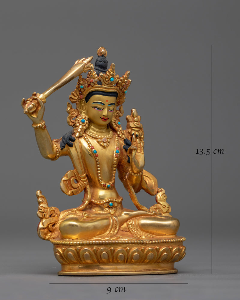 Manjushri Knowledge Deity Statue | Embodying the Wisdom of the Ancients