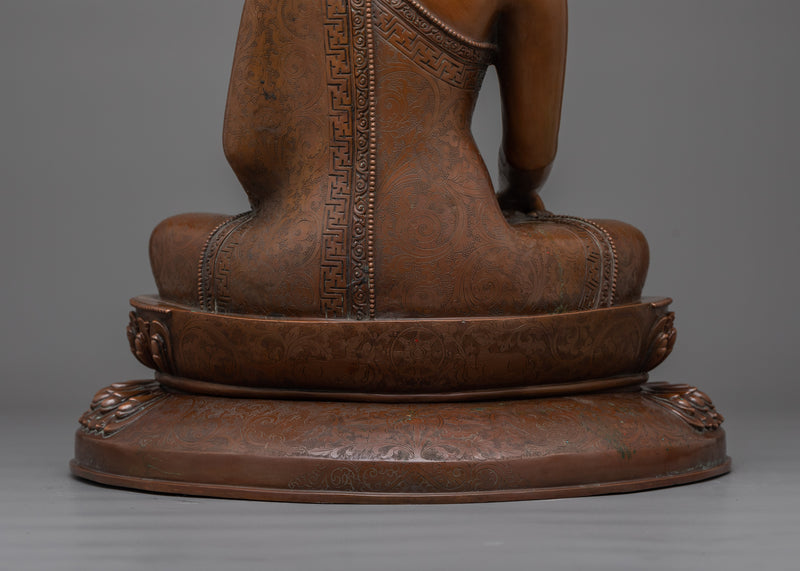 Shakyamuni Buddha Oxidized Figure Statue | Experience Divine Wisdom and Compassion