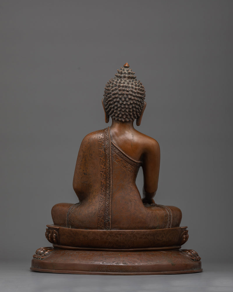 Shakyamuni Buddha Oxidized Figure Statue | Experience Divine Wisdom and Compassion