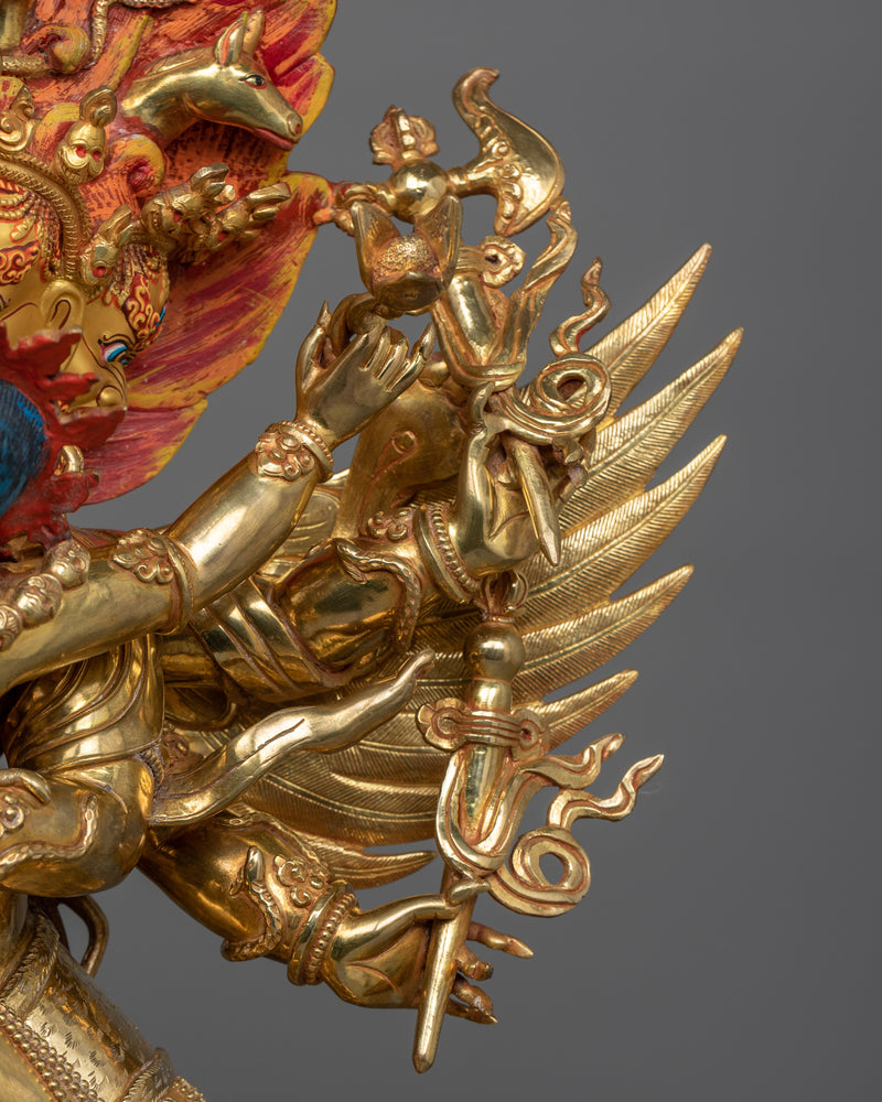 Hayagriva with Consort Statue | Harness Divine Protection and Wisdom