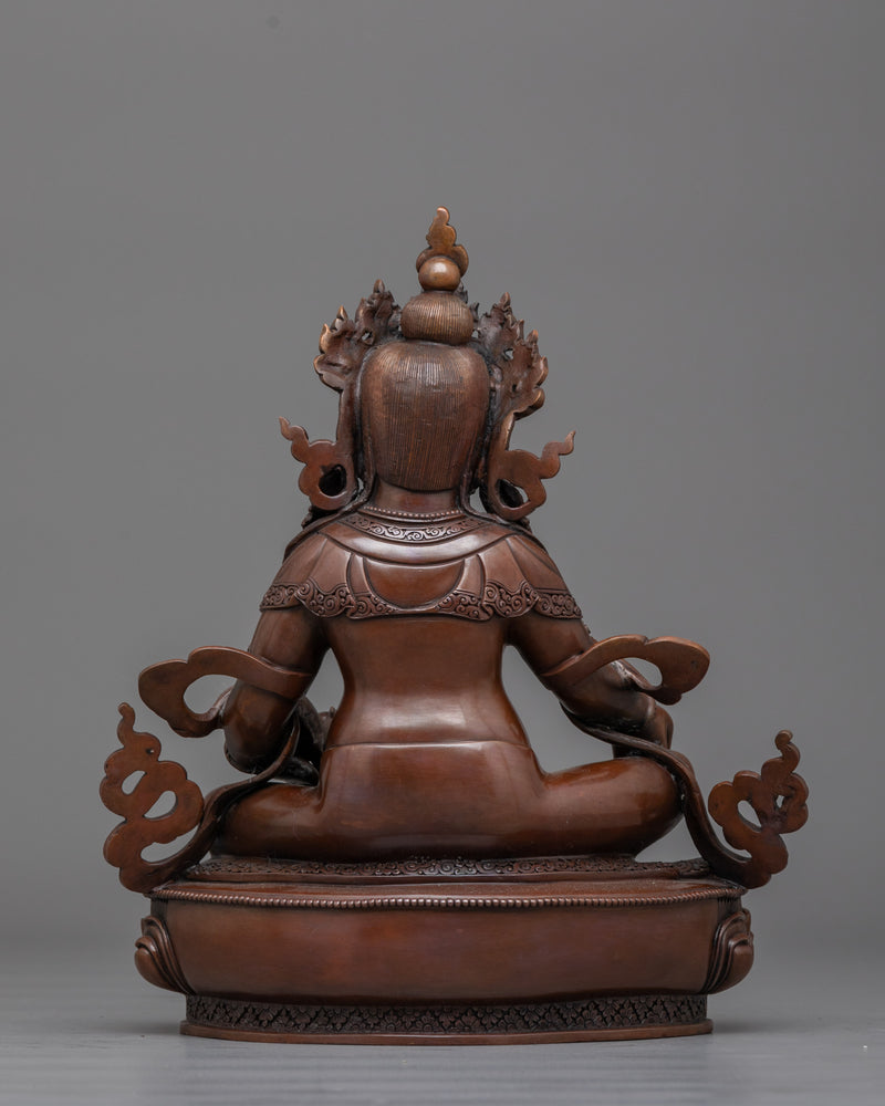 Dzambhala Oxidized Figure Statue | Invite Prosperity and Abundance