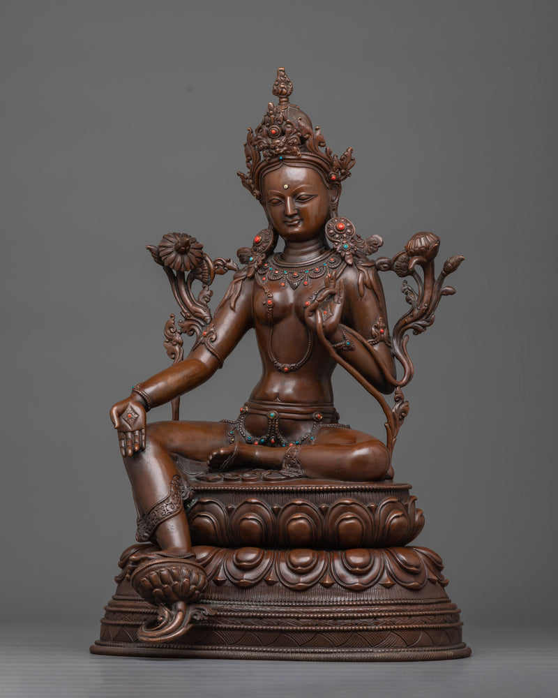 green-tara-oxidized-figure