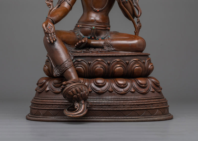 Green Tara Oxidized Figure Statue | Embrace Compassionate Protection