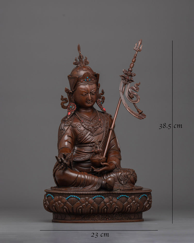 Guru Rinpoche Oxidized Statue | Awaken to Profound Spiritual Insights