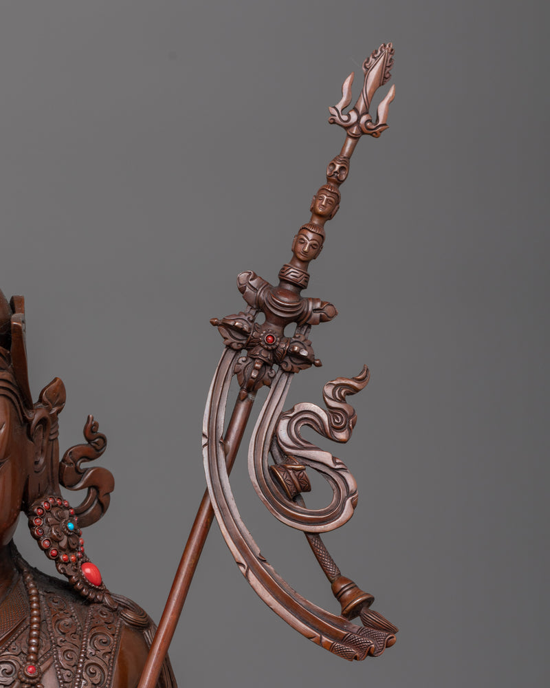 Guru Rinpoche Oxidized Statue | Awaken to Profound Spiritual Insights