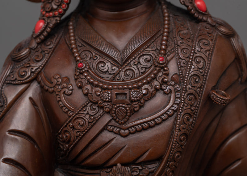 Guru Rinpoche Oxidized Statue | Awaken to Profound Spiritual Insights