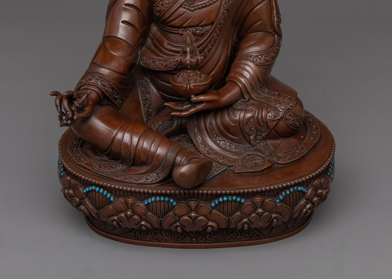 Guru Rinpoche Oxidized Statue | Awaken to Profound Spiritual Insights