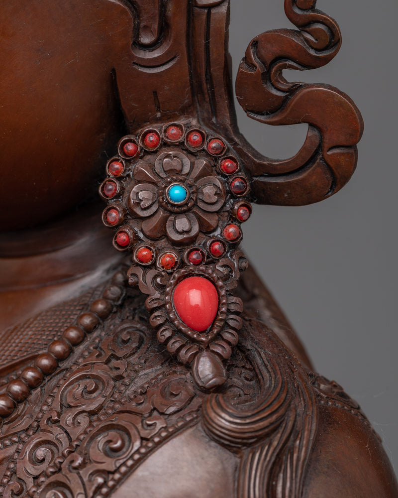 Guru Rinpoche Oxidized Statue | Awaken to Profound Spiritual Insights