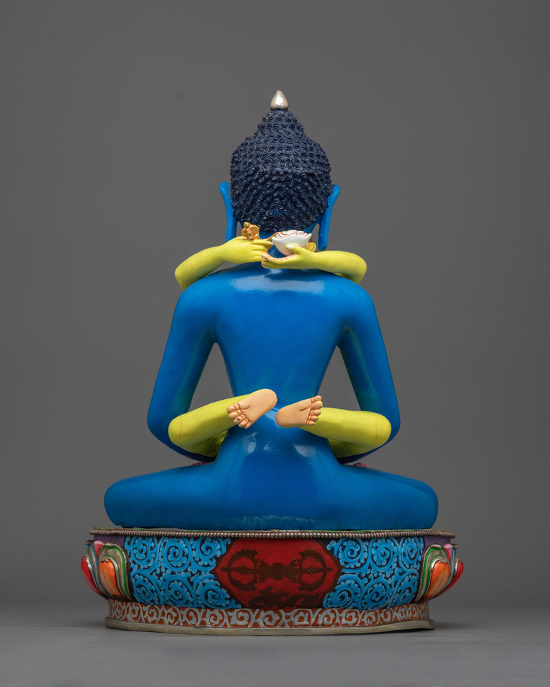 Blue Samantabhadra with Consort Statue | Majestic Symbol of Unity and Enlightenment