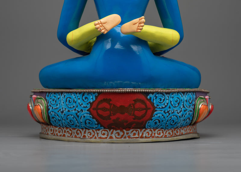 Blue Samantabhadra with Consort Statue | Majestic Symbol of Unity and Enlightenment