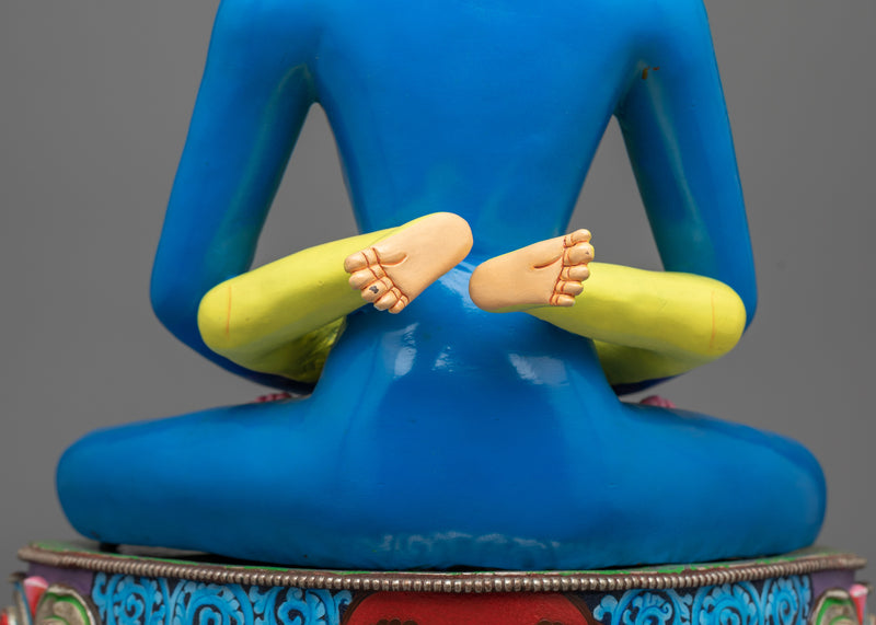 Blue Samantabhadra with Consort Statue | Majestic Symbol of Unity and Enlightenment