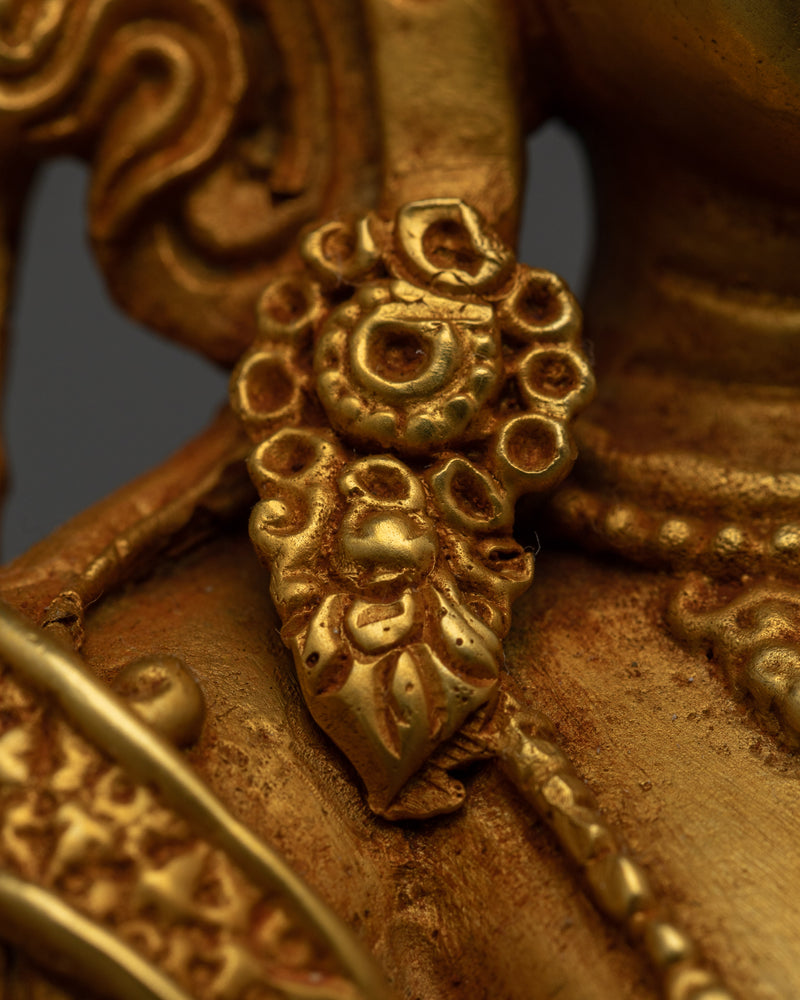 Machine-Made Prajnaparamita Statue | Gold Electroplated Mother of Wisdom