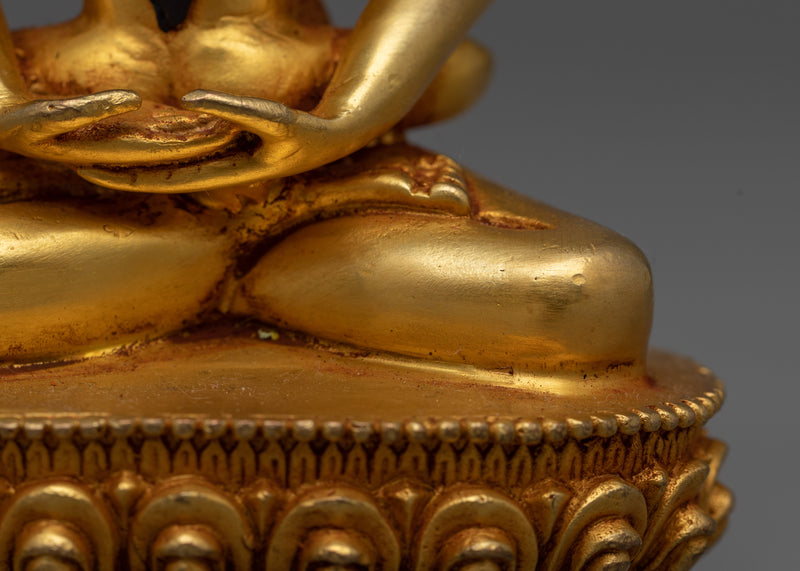 Machine-Made Samantabhadra with Consort Statue | Gold Electroplated Symbol of Unity