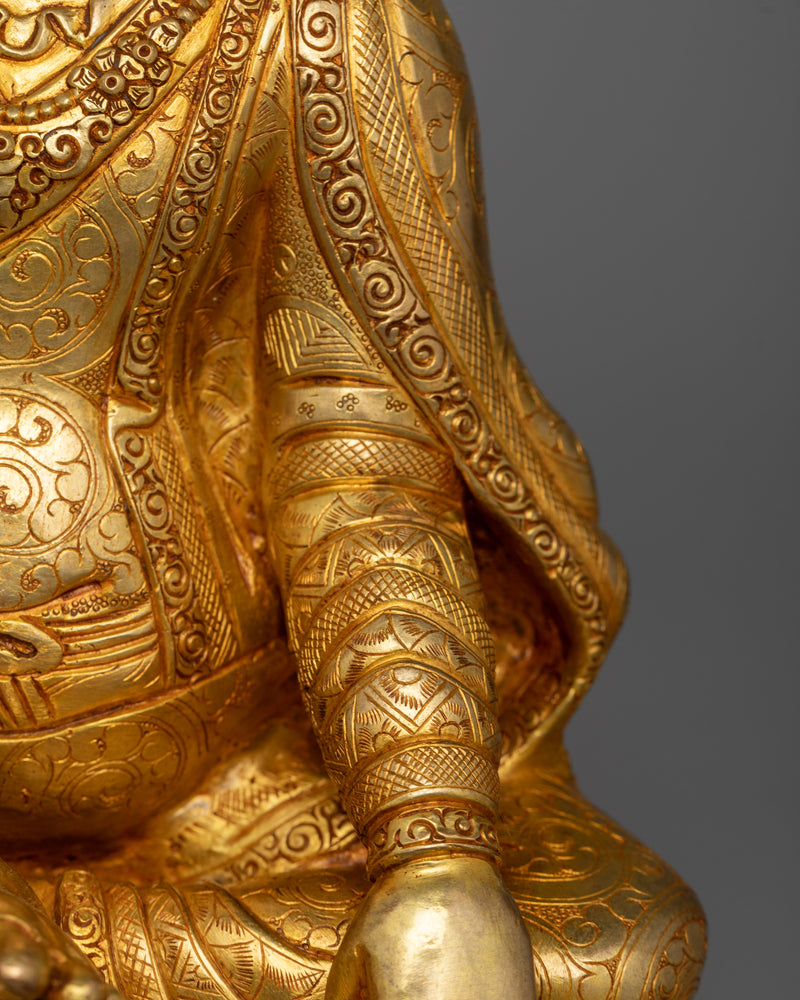 Marpha, Milarepa, and Gompopa Statue Set | Triumvirate of Tibetan Wisdom