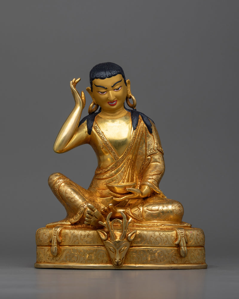 Marpha, Milarepa, and Gompopa Statue Set | Triumvirate of Tibetan Wisdom