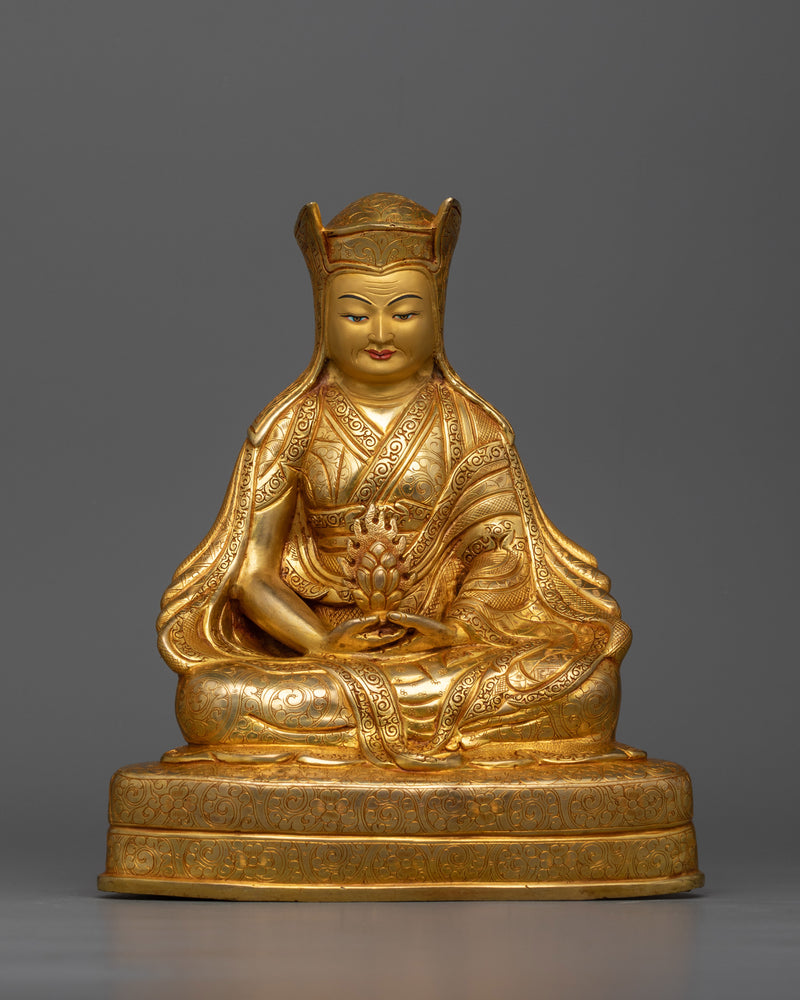 Marpha, Milarepa, and Gompopa Statue Set | Triumvirate of Tibetan Wisdom