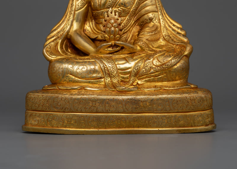 Marpha, Milarepa, and Gompopa Statue Set | Triumvirate of Tibetan Wisdom