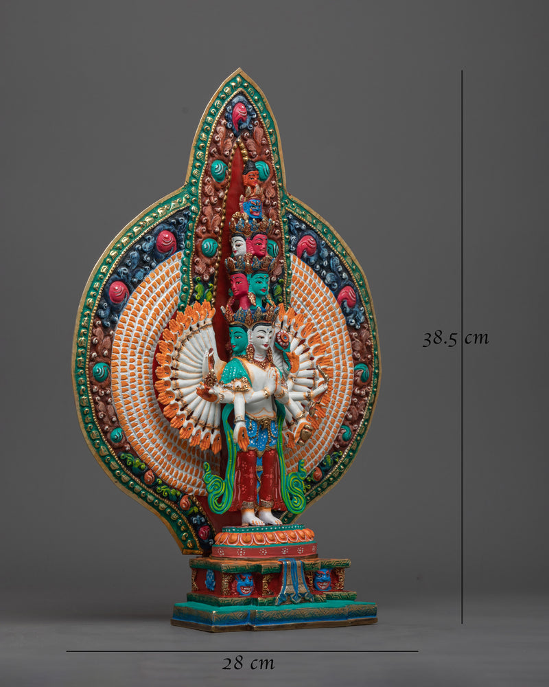 1000-armed-chenrezig-colorful statue