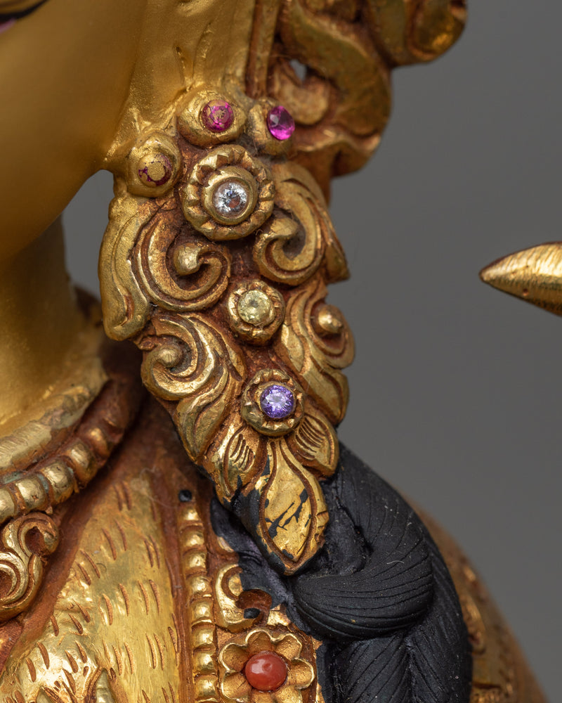 Exquisite Bodhisattva Set | Gold Gilded Copper Statues from Nepal