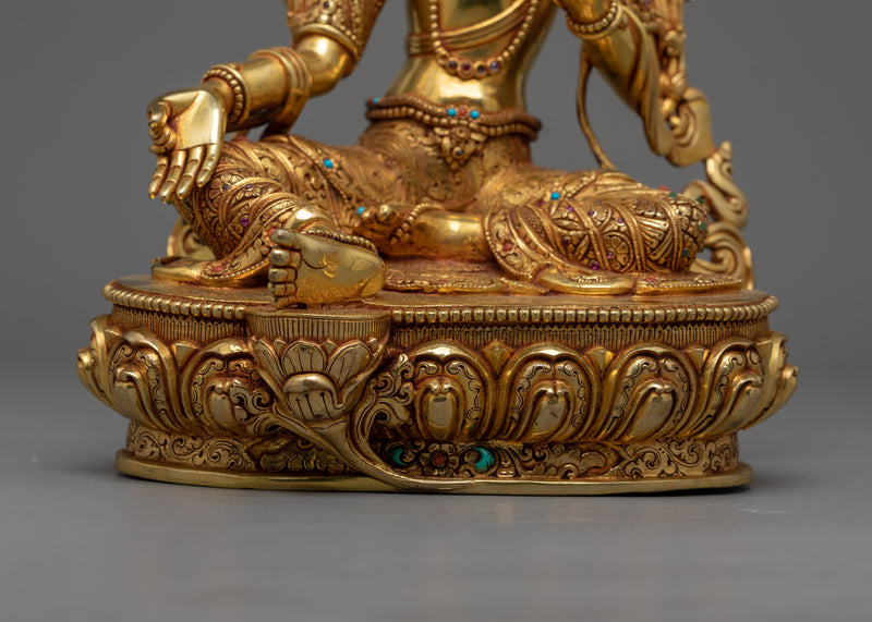 Exquisite Bodhisattva Set | Gold Gilded Copper Statues from Nepal