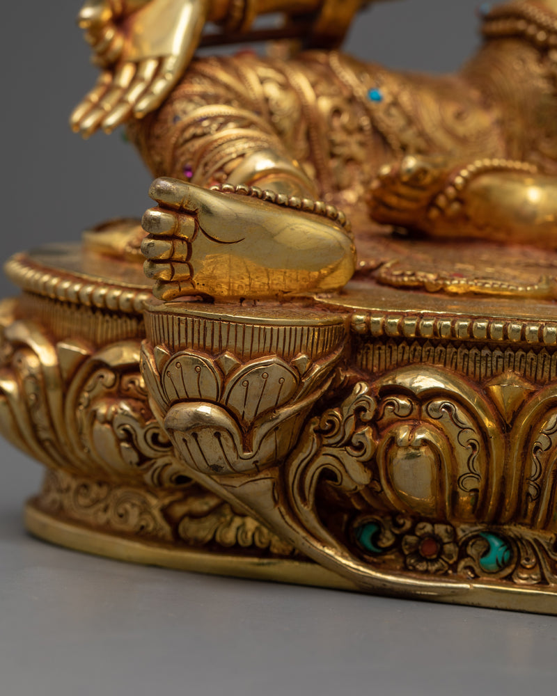 Exquisite Bodhisattva Set | Gold Gilded Copper Statues from Nepal