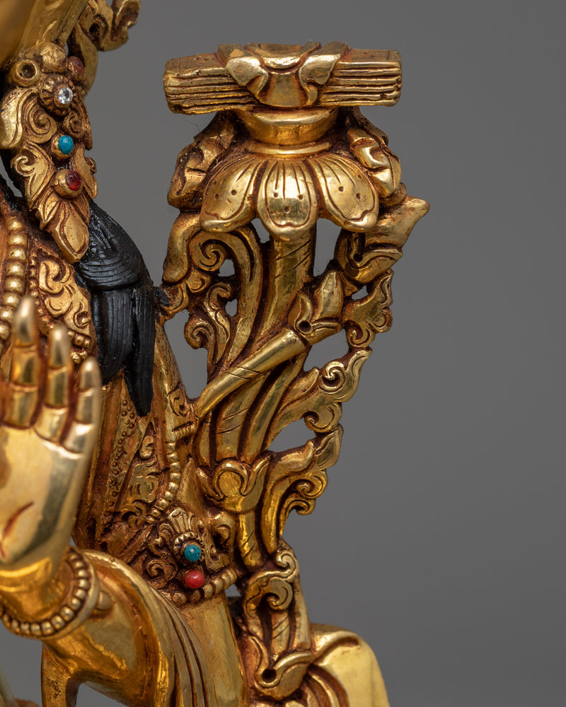 Exquisite Bodhisattva Set | Gold Gilded Copper Statues from Nepal