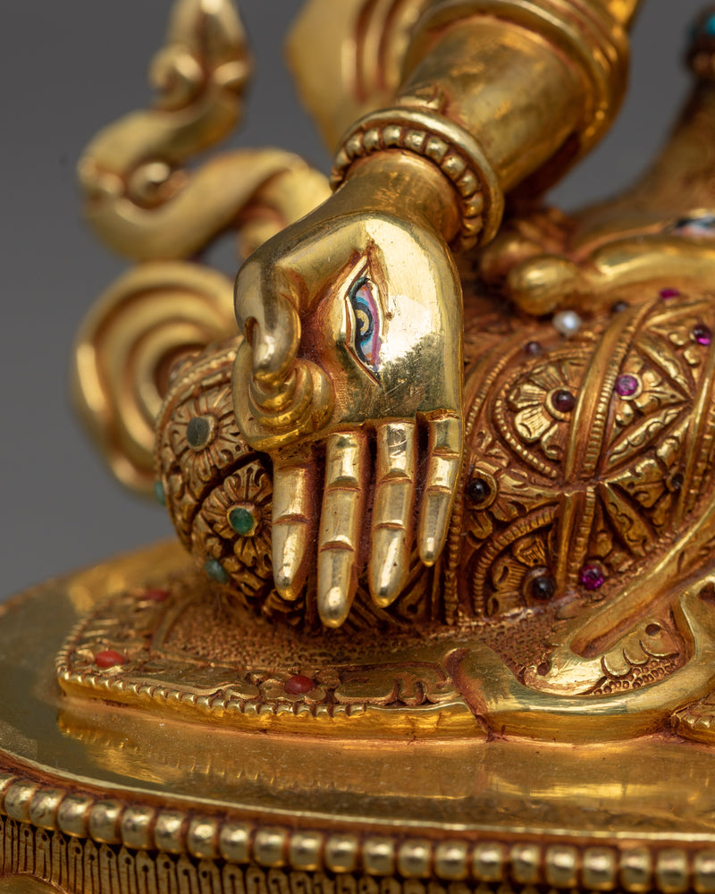 Exquisite Bodhisattva Set | Gold Gilded Copper Statues from Nepal