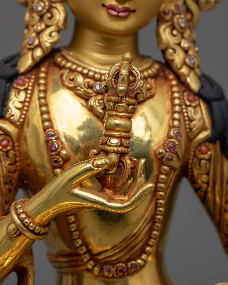 Exquisite Bodhisattva Set | Gold Gilded Copper Statues from Nepal